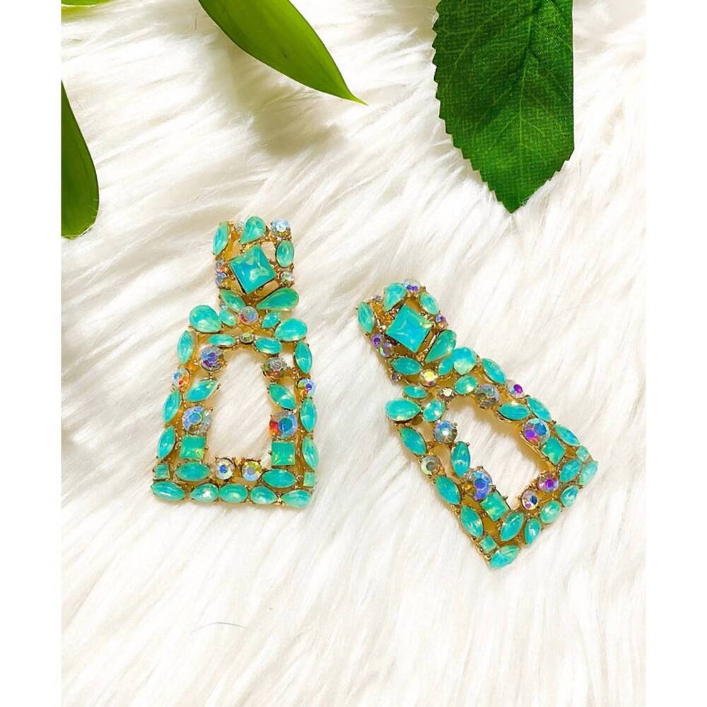 NEW WITH LOVE, MOLLY women's the jade earrings in jade